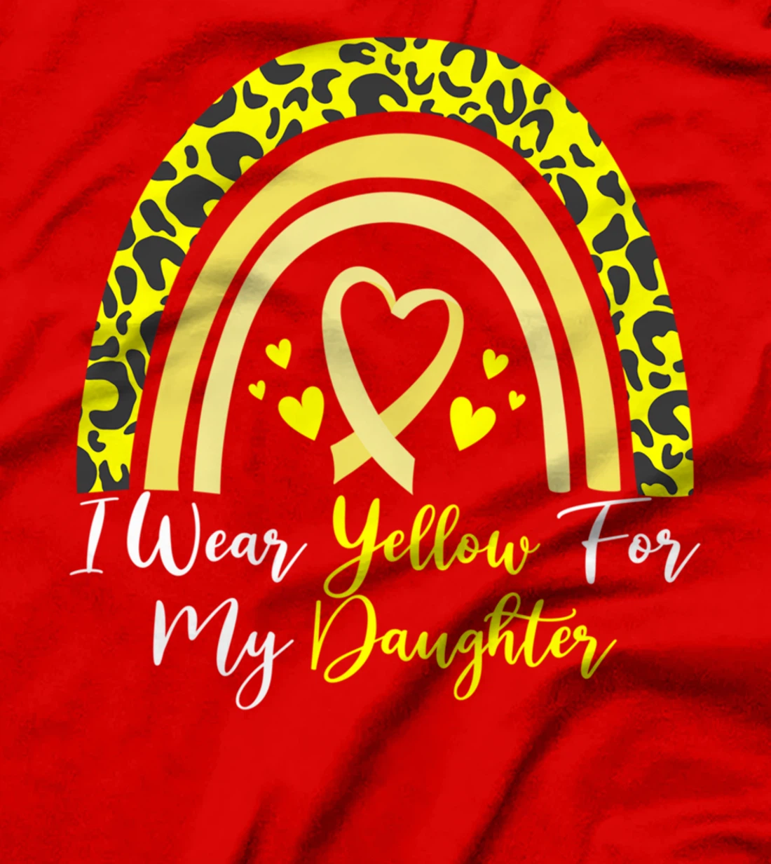 I Wear Yellow For My Daughter Spina Bifida Awareness Month T-Shirt