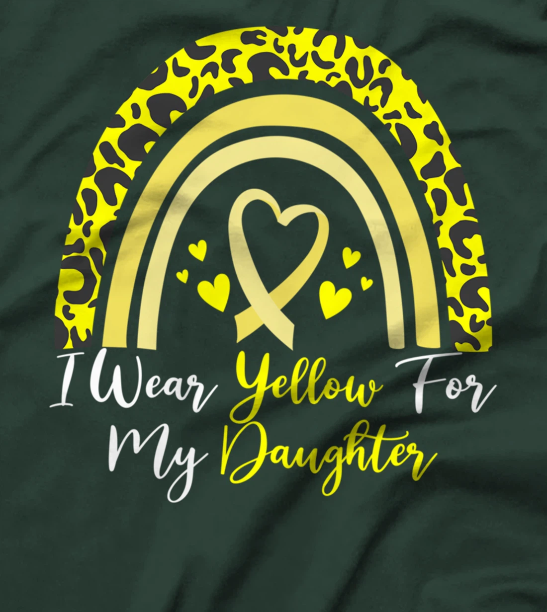 I Wear Yellow For My Daughter Spina Bifida Awareness Month T-Shirt