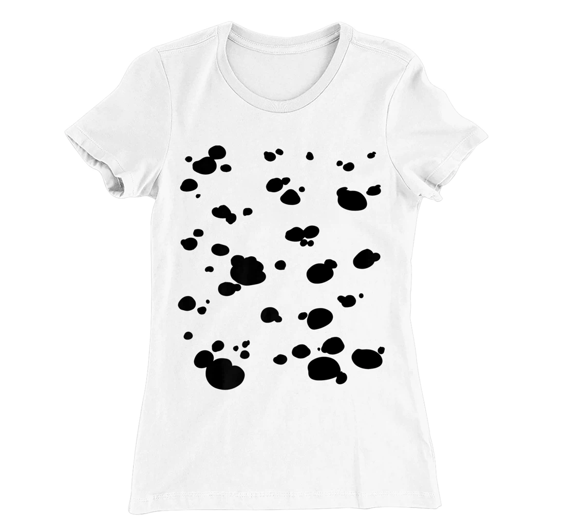 Womens Dalmatian Dog Pattern Funny DIY Costume T-Shirt, Kid T-Shirt and Women T-Shirt