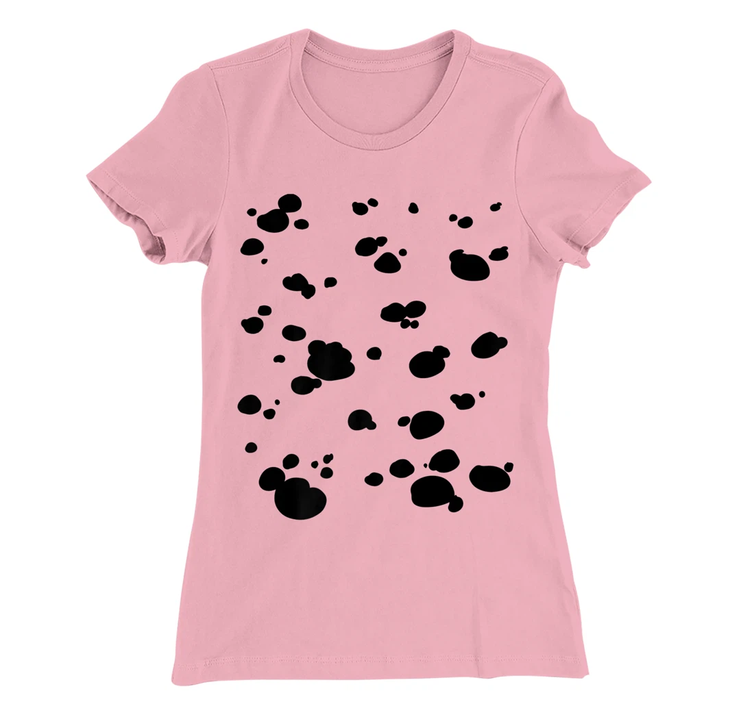 Womens Dalmatian Dog Pattern Funny DIY Costume T-Shirt, Kid T-Shirt and Women T-Shirt