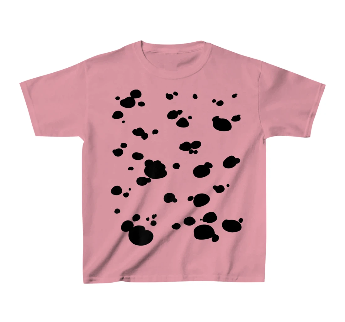 Womens Dalmatian Dog Pattern Funny DIY Costume T-Shirt, Kid T-Shirt and Women T-Shirt