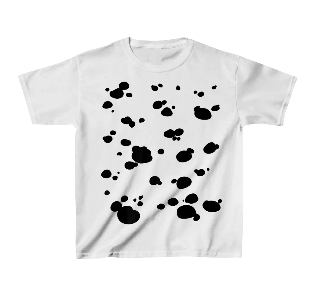 Womens Dalmatian Dog Pattern Funny DIY Costume T-Shirt, Kid T-Shirt and Women T-Shirt