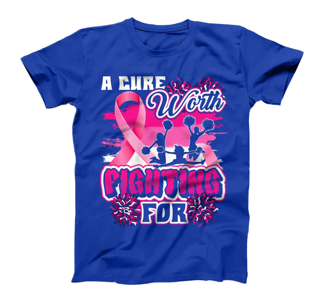Cheer Breast Cancer Pink Ribbon Cheerleading T-Shirt
