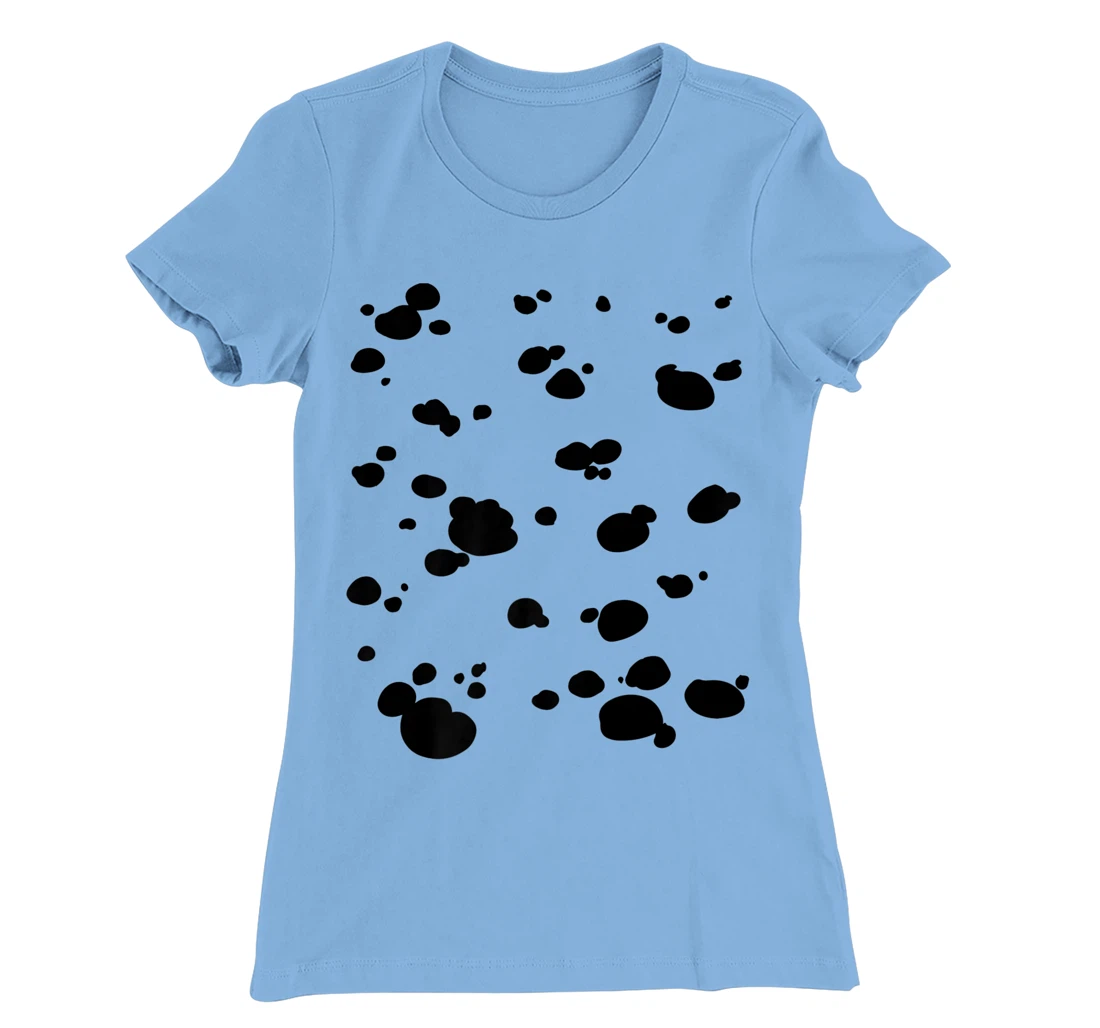 Womens Dalmatian Dog Pattern Funny DIY Costume T-Shirt, Kid T-Shirt and Women T-Shirt