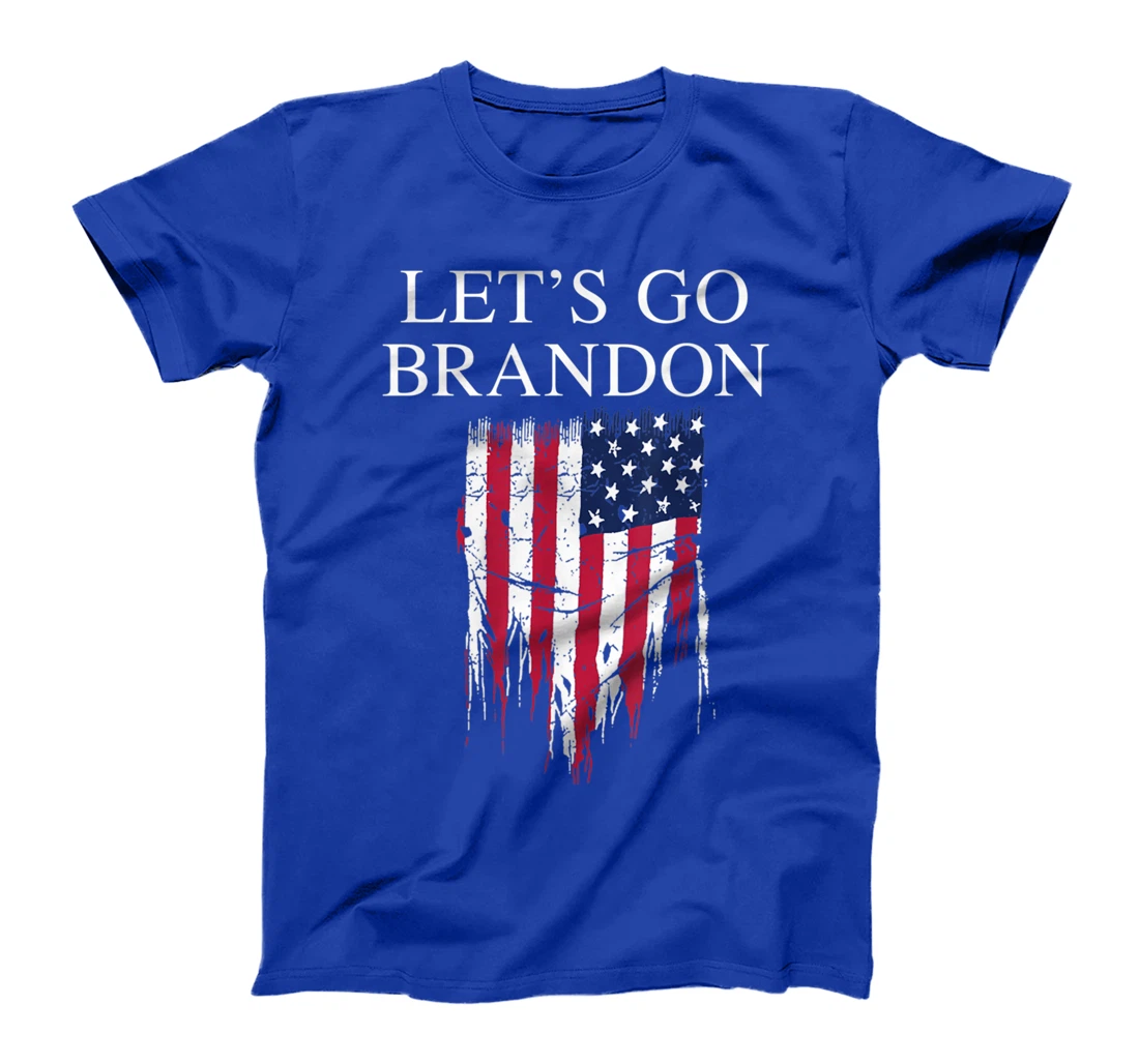 Let’s Go Brandon Conservative USA Flag Funny T-Shirt