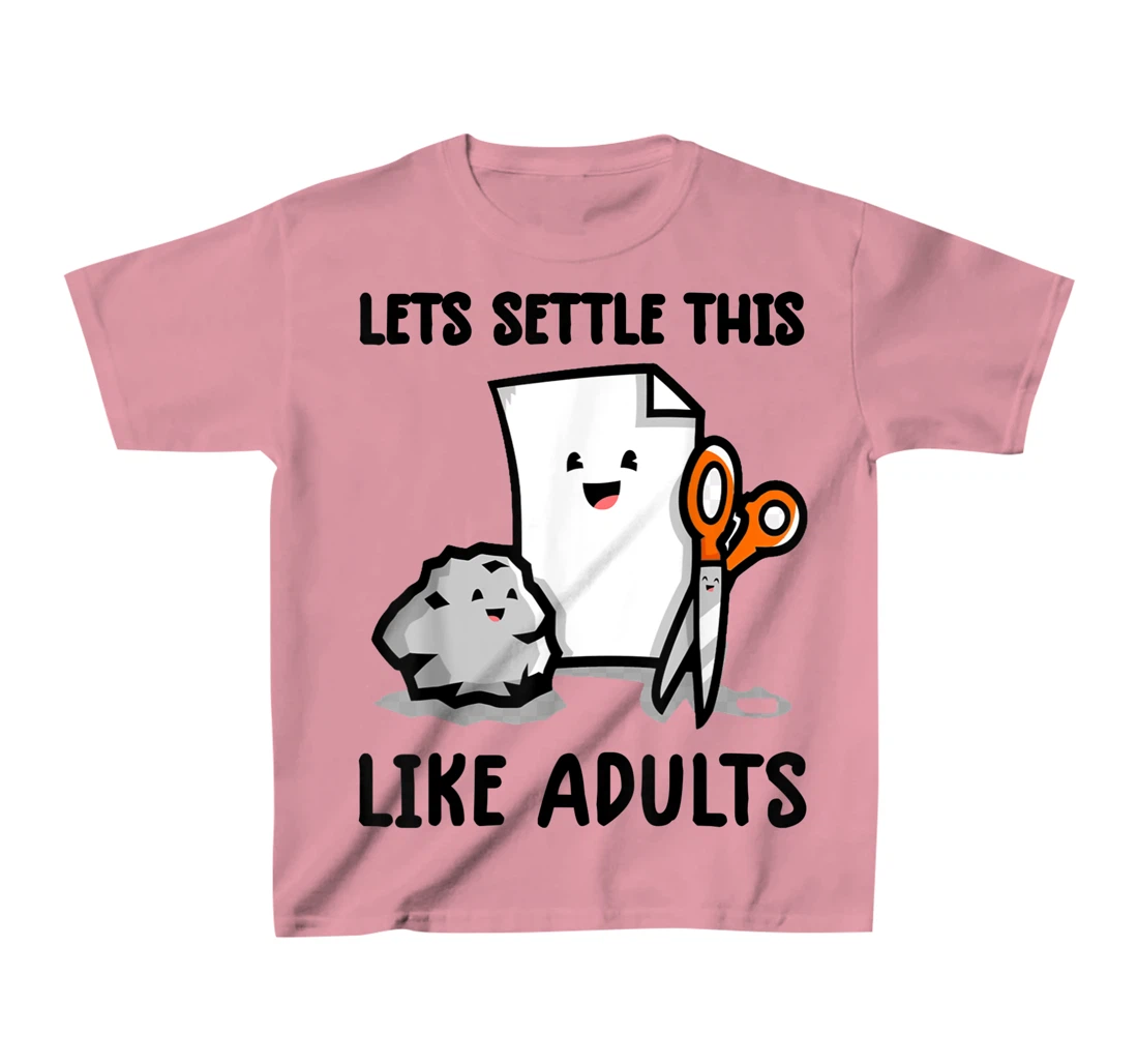 Womens lets settle this like adults shirt rock paper scissors funny T-Shirt, Kid T-Shirt and Women T-Shirt