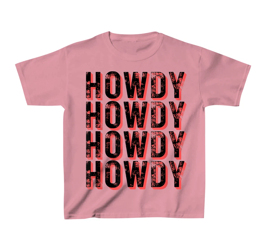 Vintage Howdy Rodeo Funny Western Country Southern Cowgirl T-Shirt, Kid T-Shirt and Women T-Shirt