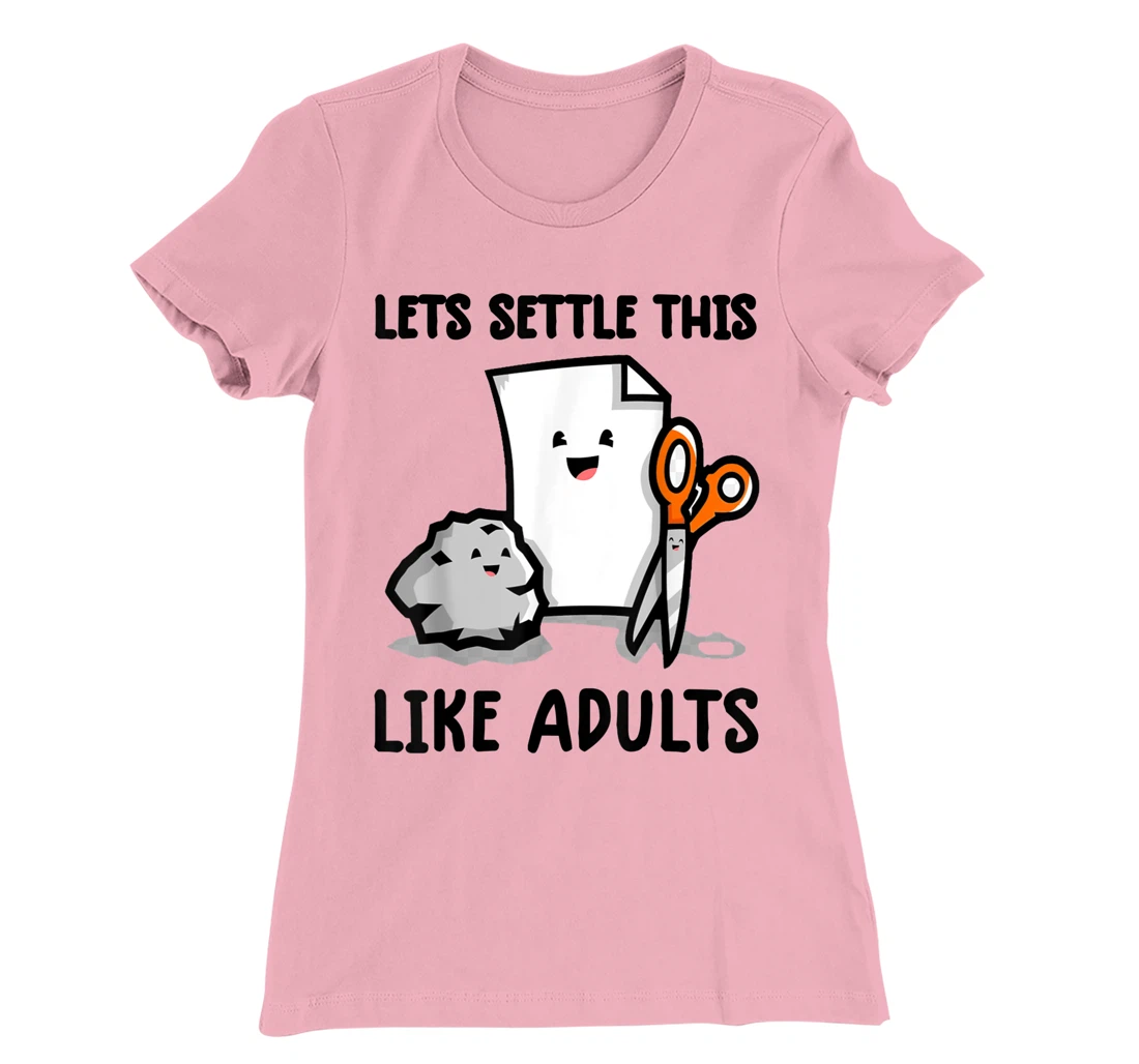 Womens lets settle this like adults shirt rock paper scissors funny T-Shirt, Kid T-Shirt and Women T-Shirt