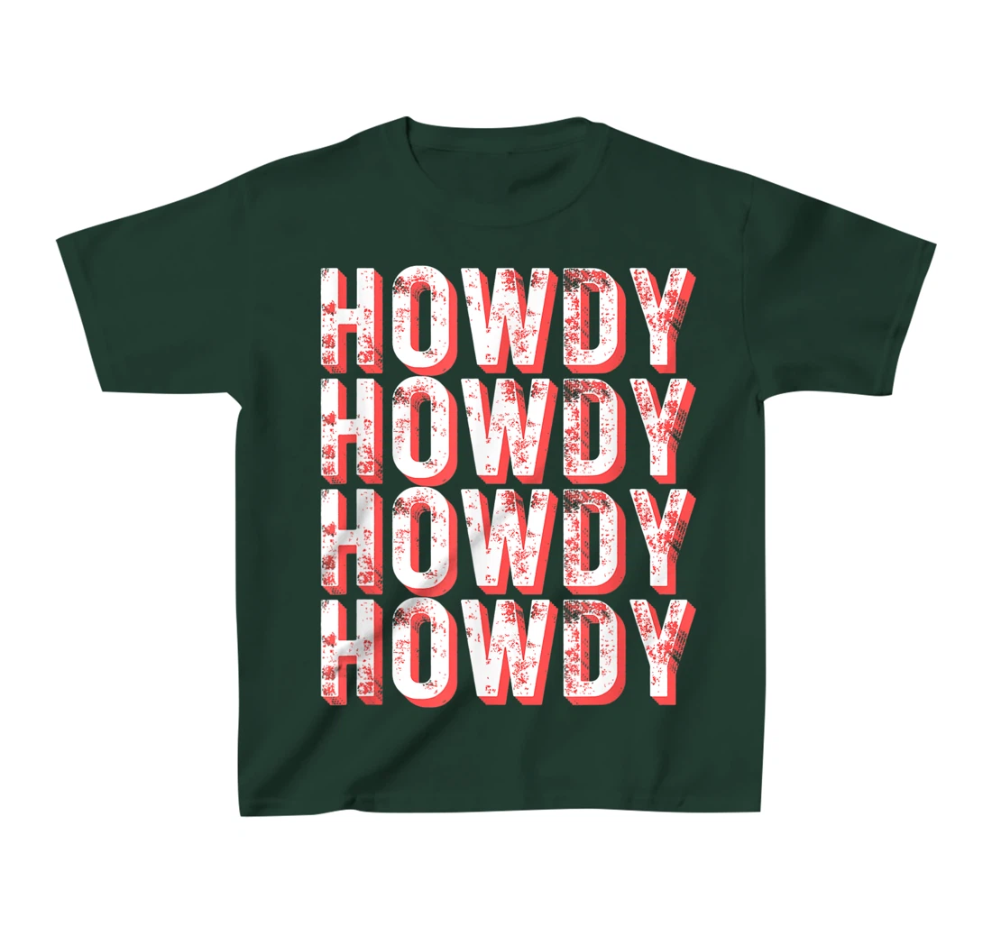 Vintage Howdy Rodeo Funny Western Country Southern Cowgirl T-Shirt, Kid T-Shirt and Women T-Shirt