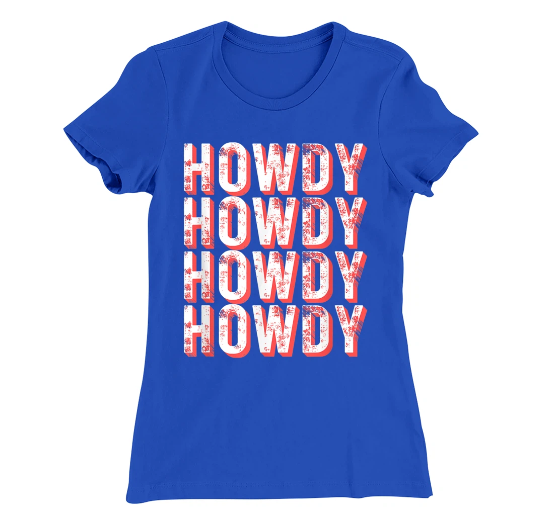 Vintage Howdy Rodeo Funny Western Country Southern Cowgirl T-Shirt, Kid T-Shirt and Women T-Shirt