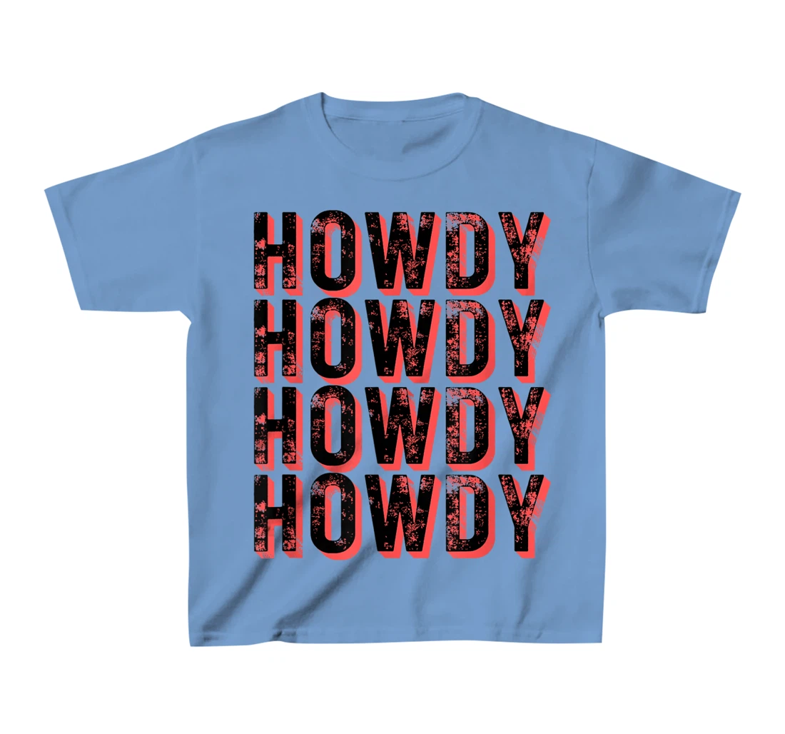 Vintage Howdy Rodeo Funny Western Country Southern Cowgirl T-Shirt, Kid T-Shirt and Women T-Shirt
