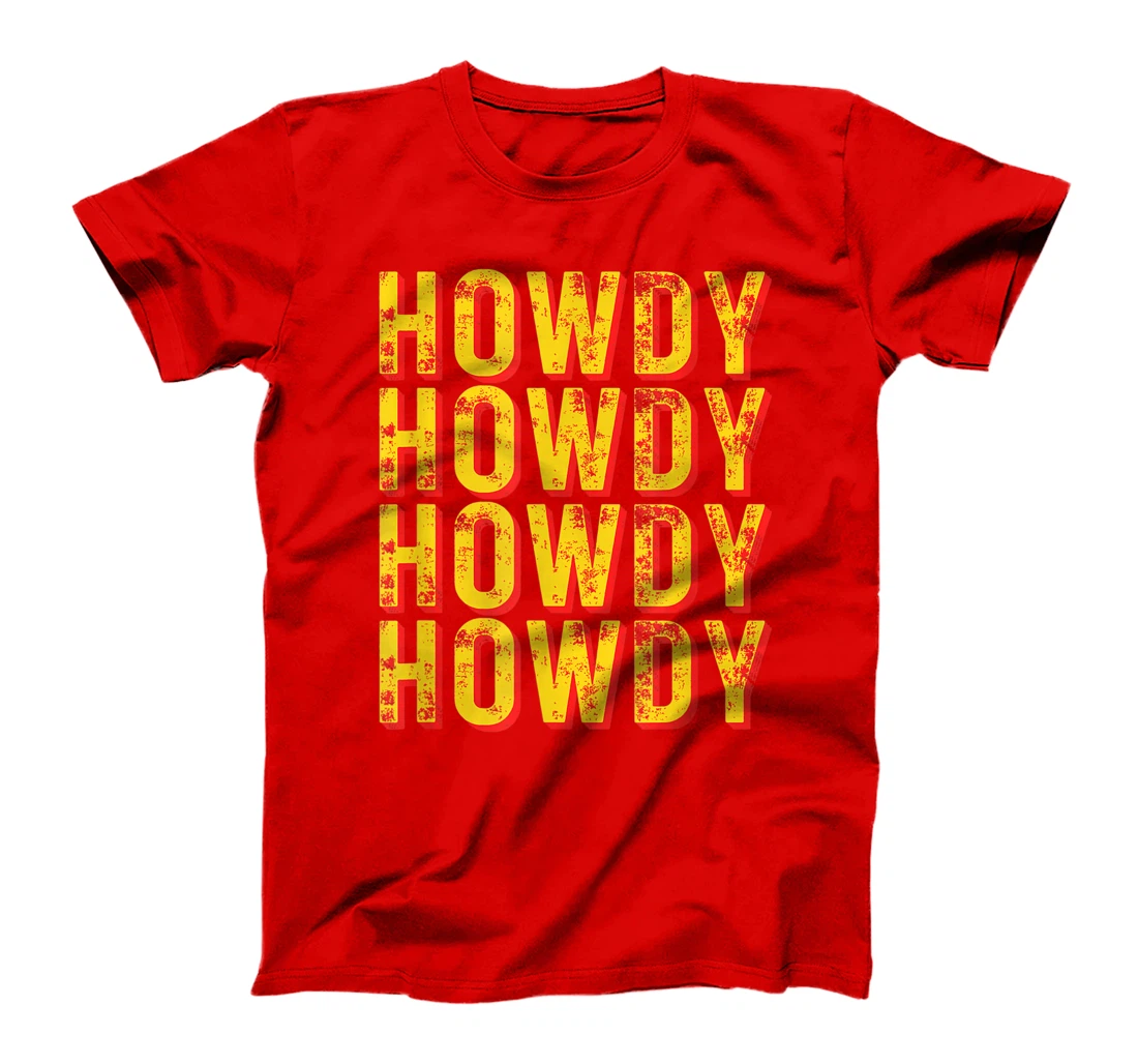 Vintage Howdy Rodeo Funny Western Country Southern Cowgirl T-Shirt, Kid T-Shirt and Women T-Shirt