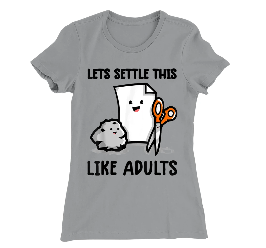 Womens lets settle this like adults shirt rock paper scissors funny T-Shirt, Kid T-Shirt and Women T-Shirt