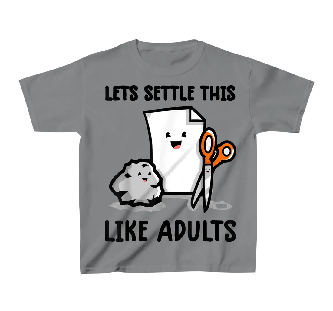 Womens lets settle this like adults shirt rock paper scissors funny T-Shirt, Kid T-Shirt and Women T-Shirt