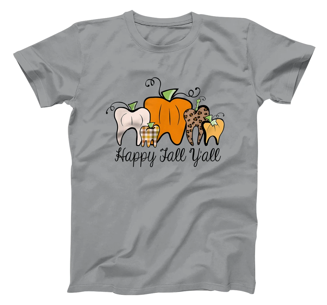 Womens Fall Pumpkin tooth Dental Assistant Hygienist Staff Design T-Shirt, Kid T-Shirt and Women T-Shirt