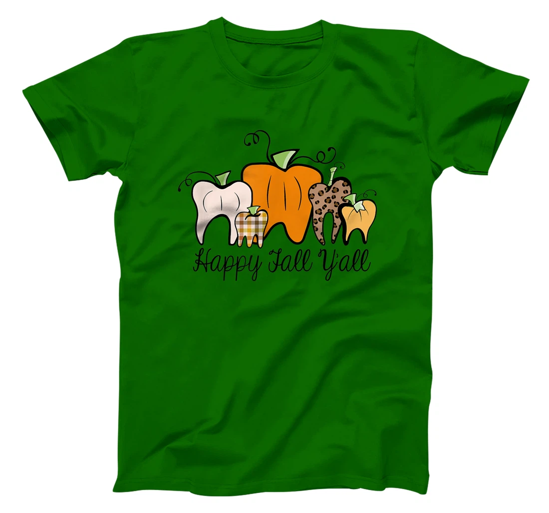 Womens Fall Pumpkin tooth Dental Assistant Hygienist Staff Design T-Shirt, Kid T-Shirt and Women T-Shirt