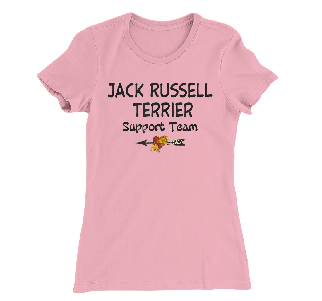 Womens Jack Russell Terrier Support Team Retro Vintage T-Shirt, Women T-Shirt