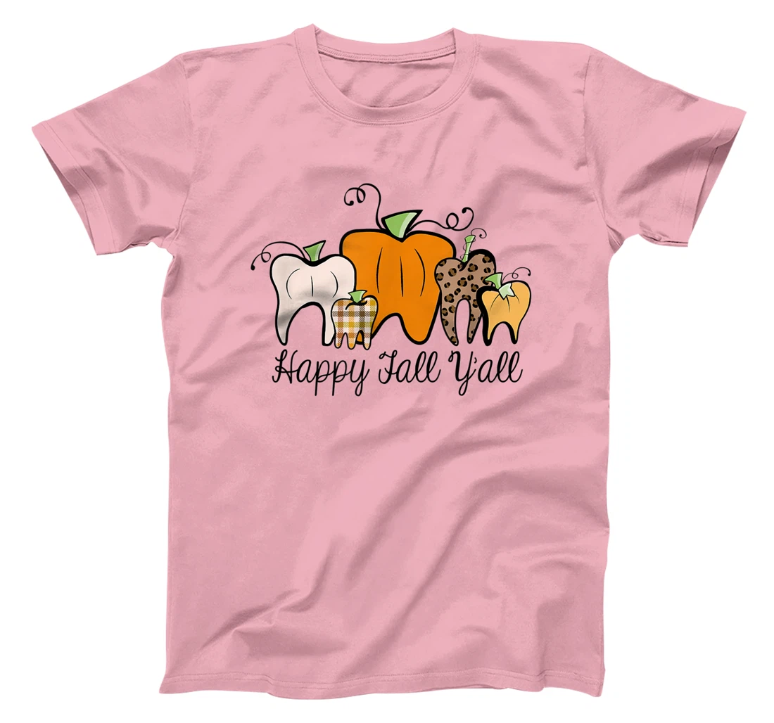 Womens Fall Pumpkin tooth Dental Assistant Hygienist Staff Design T-Shirt, Kid T-Shirt and Women T-Shirt
