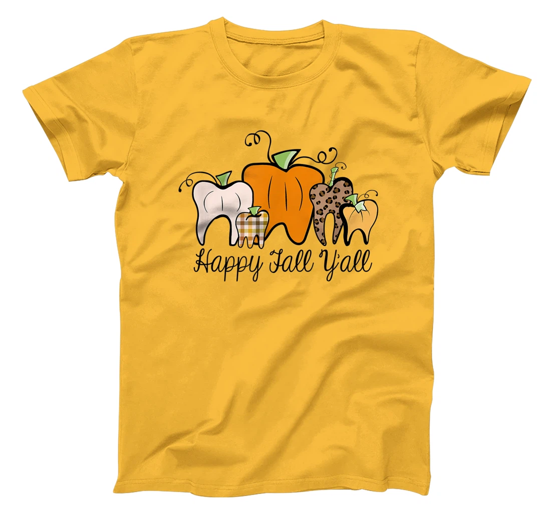Womens Fall Pumpkin tooth Dental Assistant Hygienist Staff Design T-Shirt, Kid T-Shirt and Women T-Shirt