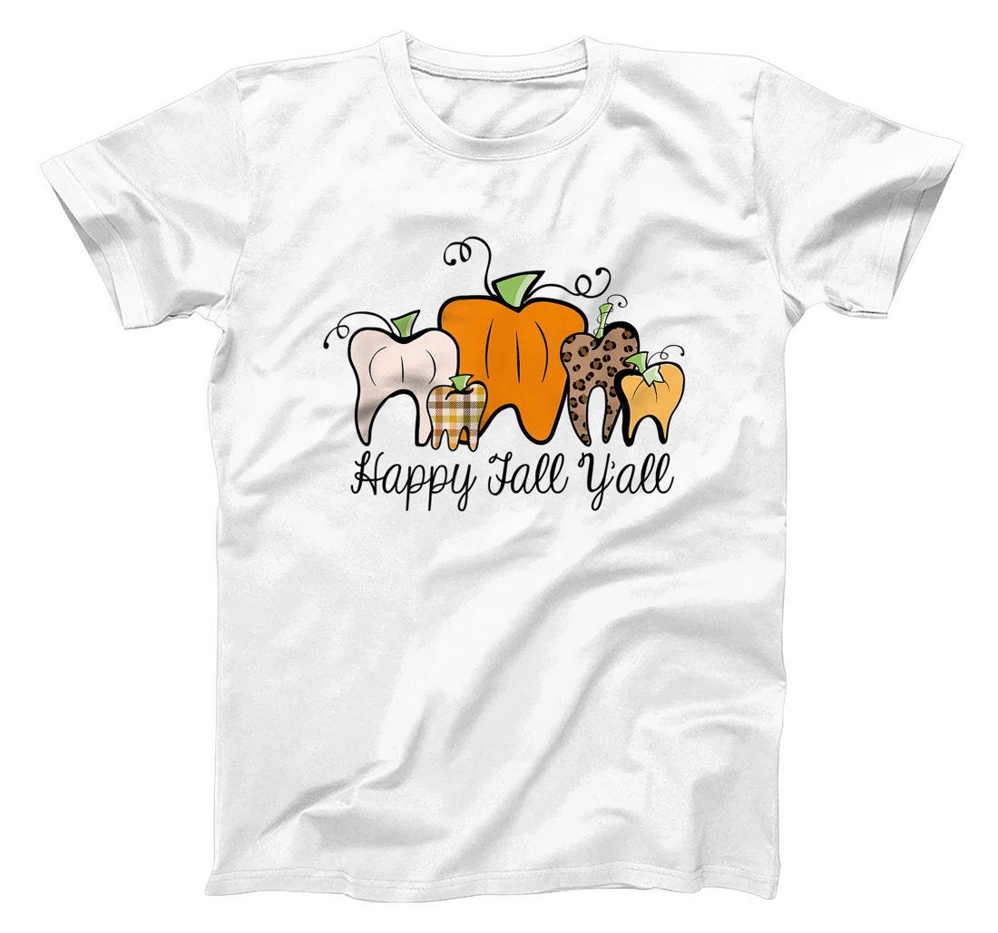 Womens Fall Pumpkin tooth Dental Assistant Hygienist Staff Design T-Shirt, Kid T-Shirt and Women T-Shirt