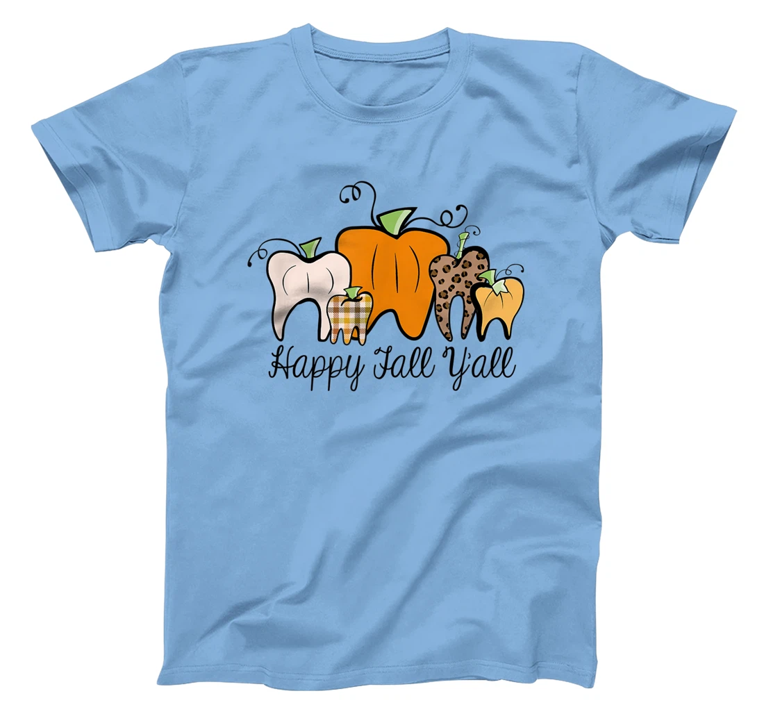 Womens Fall Pumpkin tooth Dental Assistant Hygienist Staff Design T-Shirt, Kid T-Shirt and Women T-Shirt