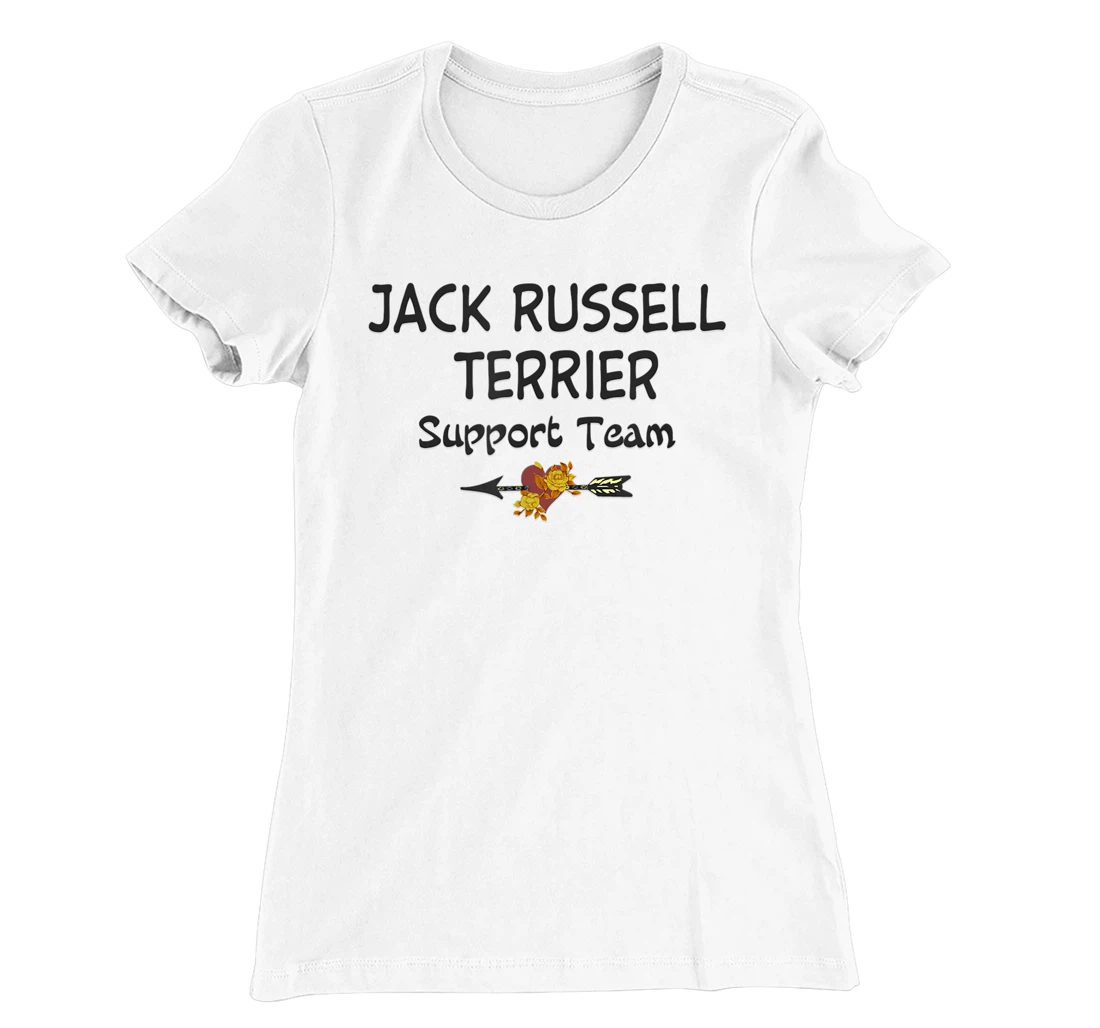 Womens Jack Russell Terrier Support Team Retro Vintage T-Shirt, Women T-Shirt