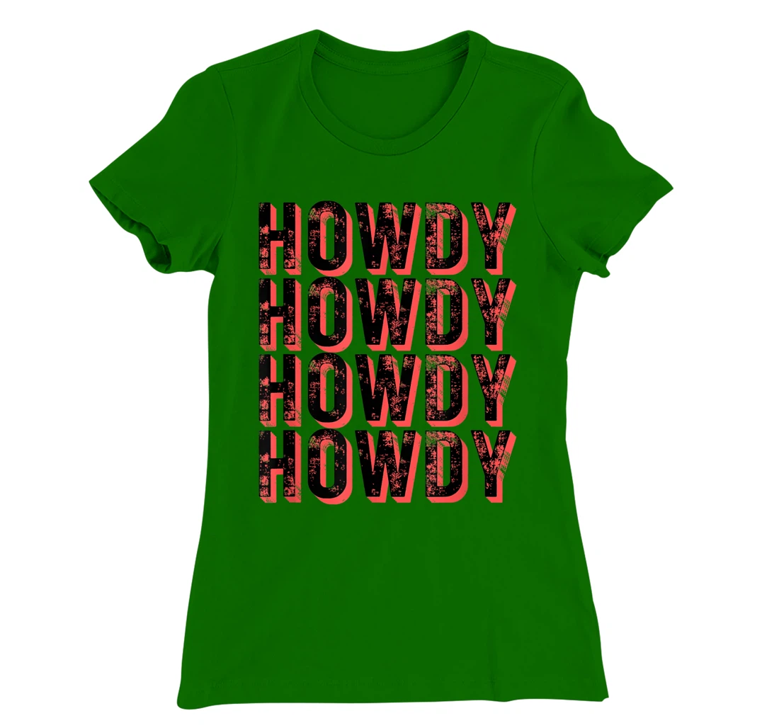 Vintage Howdy Rodeo Funny Western Country Southern Cowgirl T-Shirt, Kid T-Shirt and Women T-Shirt