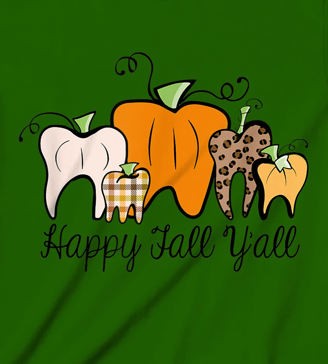 Womens Fall Pumpkin tooth Dental Assistant Hygienist Staff Design T-Shirt, Kid T-Shirt and Women T-Shirt