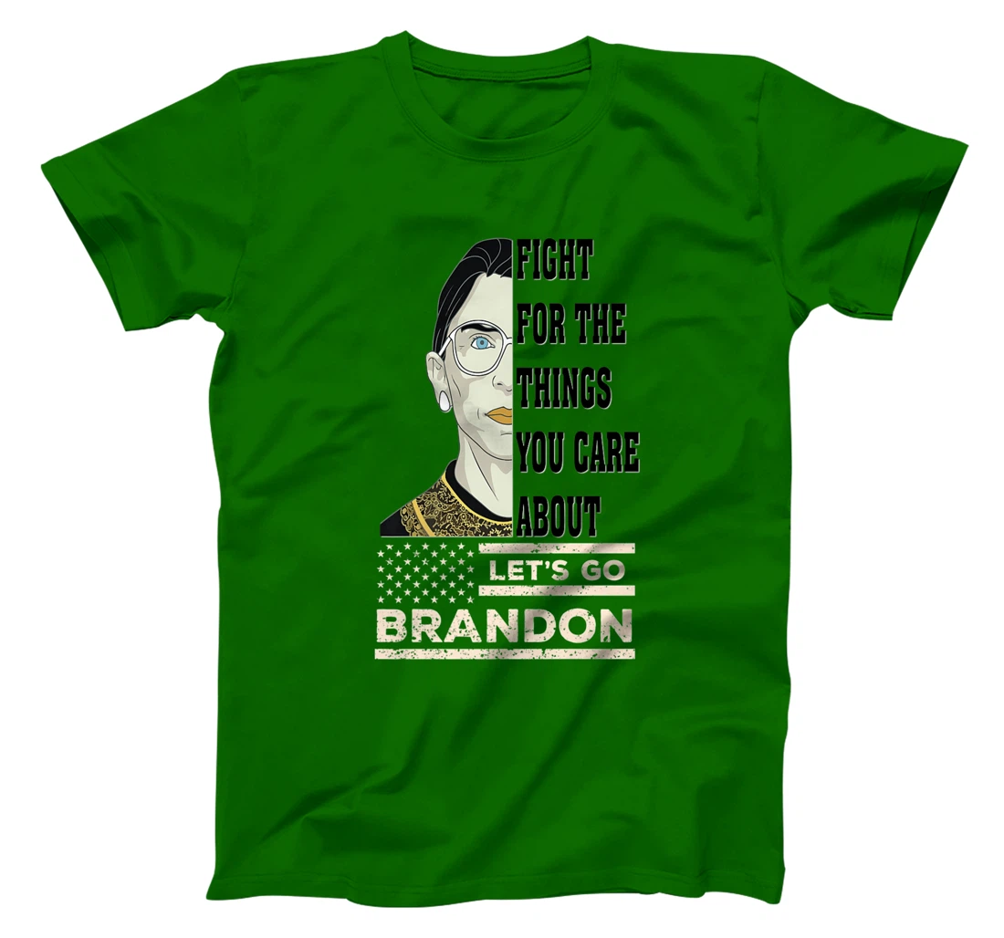 Womens Let's Go Brandon RBG Justice Patriotic American Anti Biden T-Shirt, Women T-Shirt