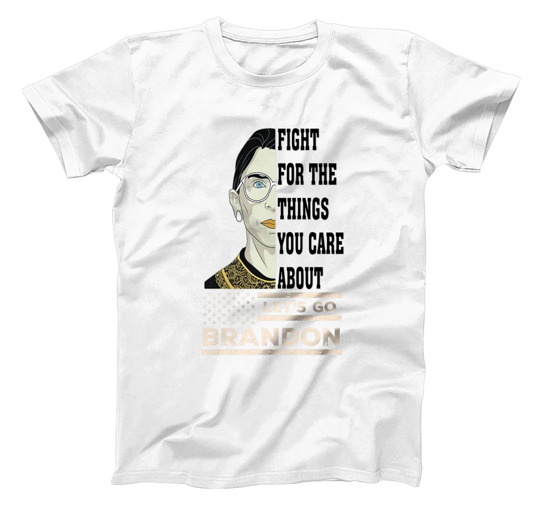 Womens Let's Go Brandon RBG Justice Patriotic American Anti Biden T-Shirt, Women T-Shirt