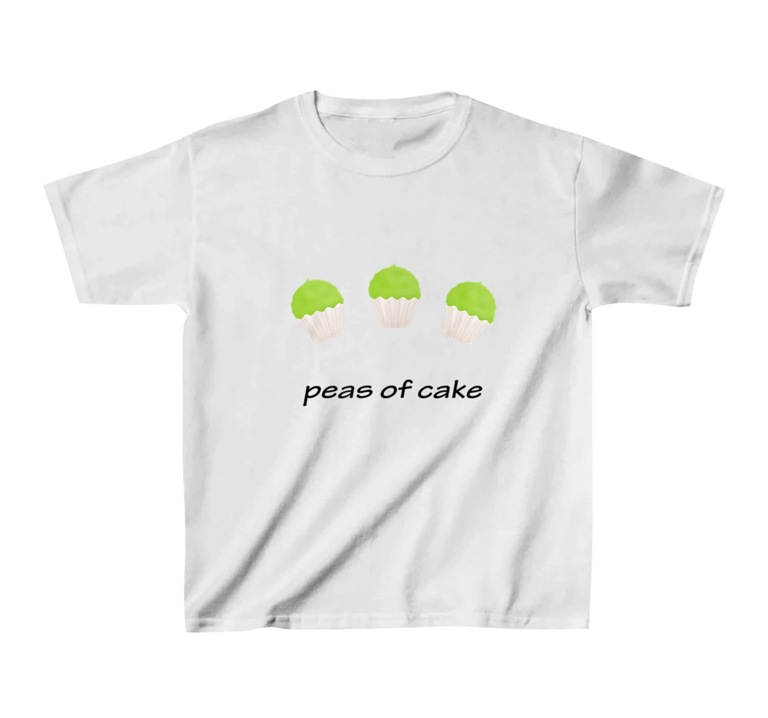 Womens Peas of cake, easy peasy piece of cake funny vegan pea pun T-Shirt, Kid T-Shirt and Women T-Shirt