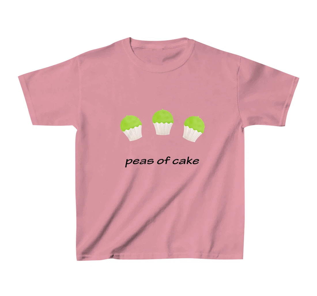 Womens Peas of cake, easy peasy piece of cake funny vegan pea pun T-Shirt, Kid T-Shirt and Women T-Shirt