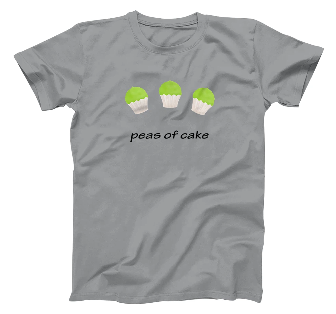 Womens Peas of cake, easy peasy piece of cake funny vegan pea pun T-Shirt, Kid T-Shirt and Women T-Shirt