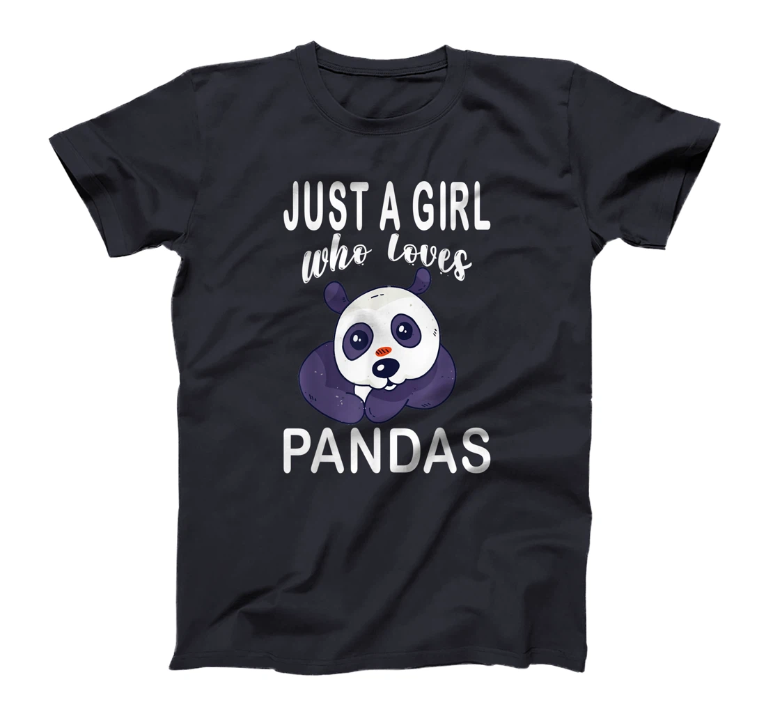 Just A Girl Who Loves Pandas. Cute Adorable Panda Costume T-Shirt, Kid T-Shirt and Women T-Shirt
