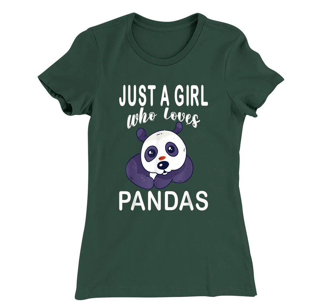 Just A Girl Who Loves Pandas. Cute Adorable Panda Costume T-Shirt, Kid T-Shirt and Women T-Shirt