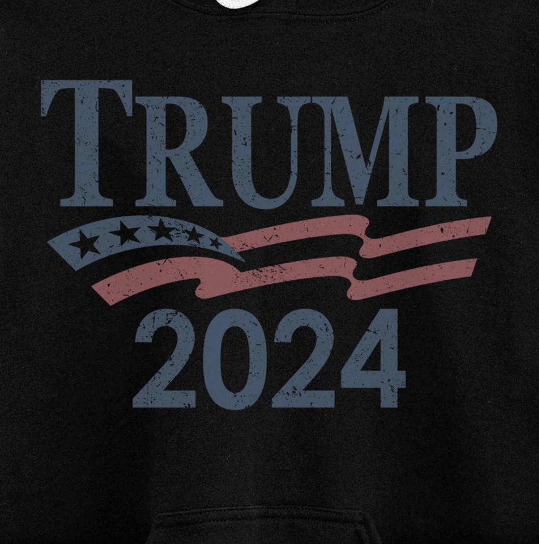 Vintage Trump 2024 Pullover Hoodie