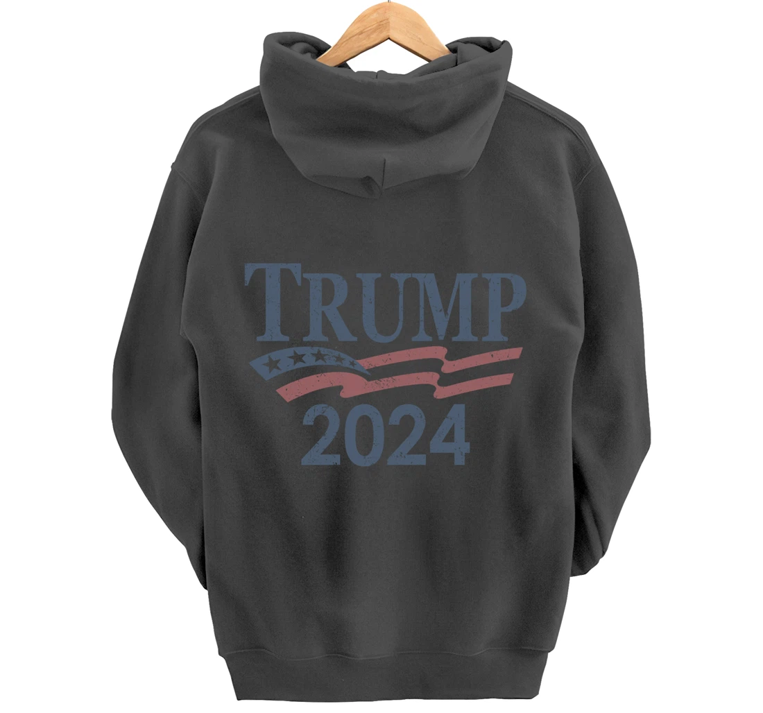 Vintage Trump 2024 Pullover Hoodie