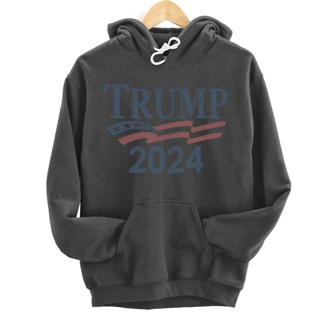 Vintage Trump 2024 Pullover Hoodie