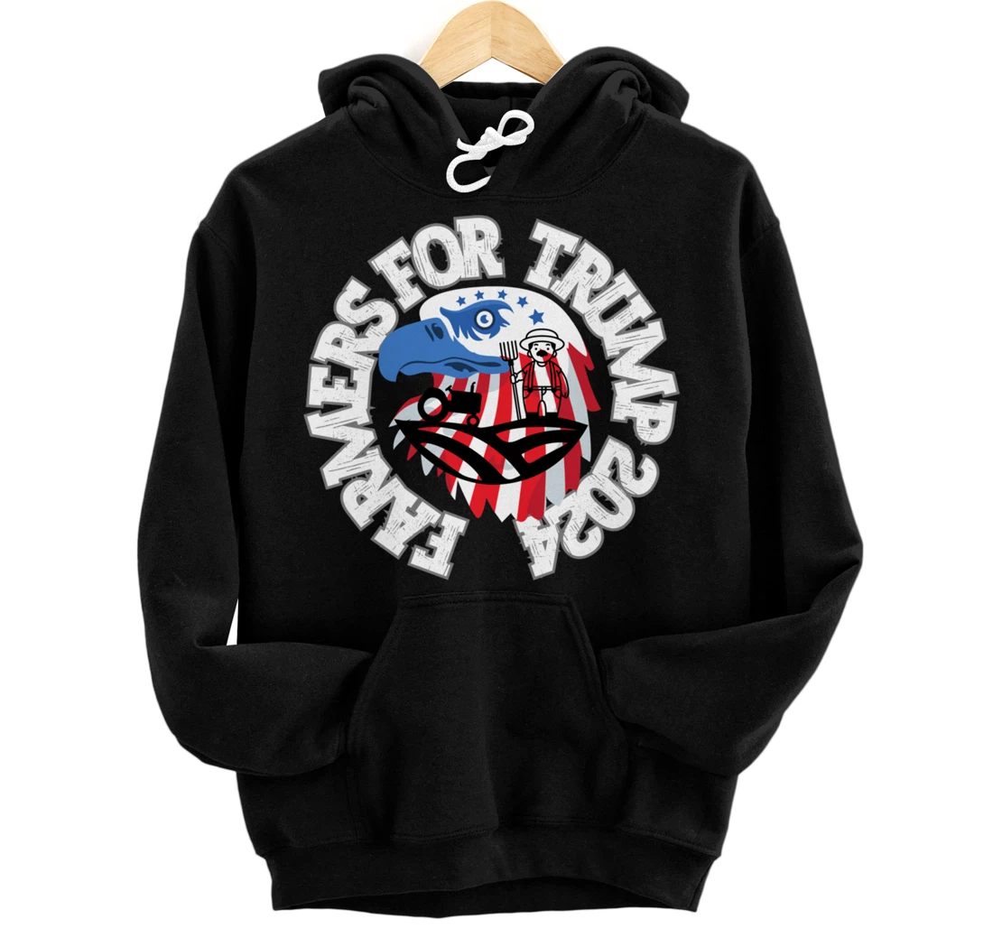 American Flag Donald Trump Pullover Hoodie