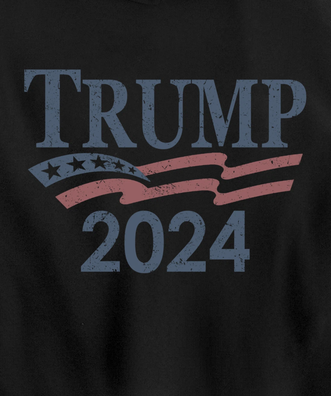 Vintage Trump 2024 Pullover Hoodie