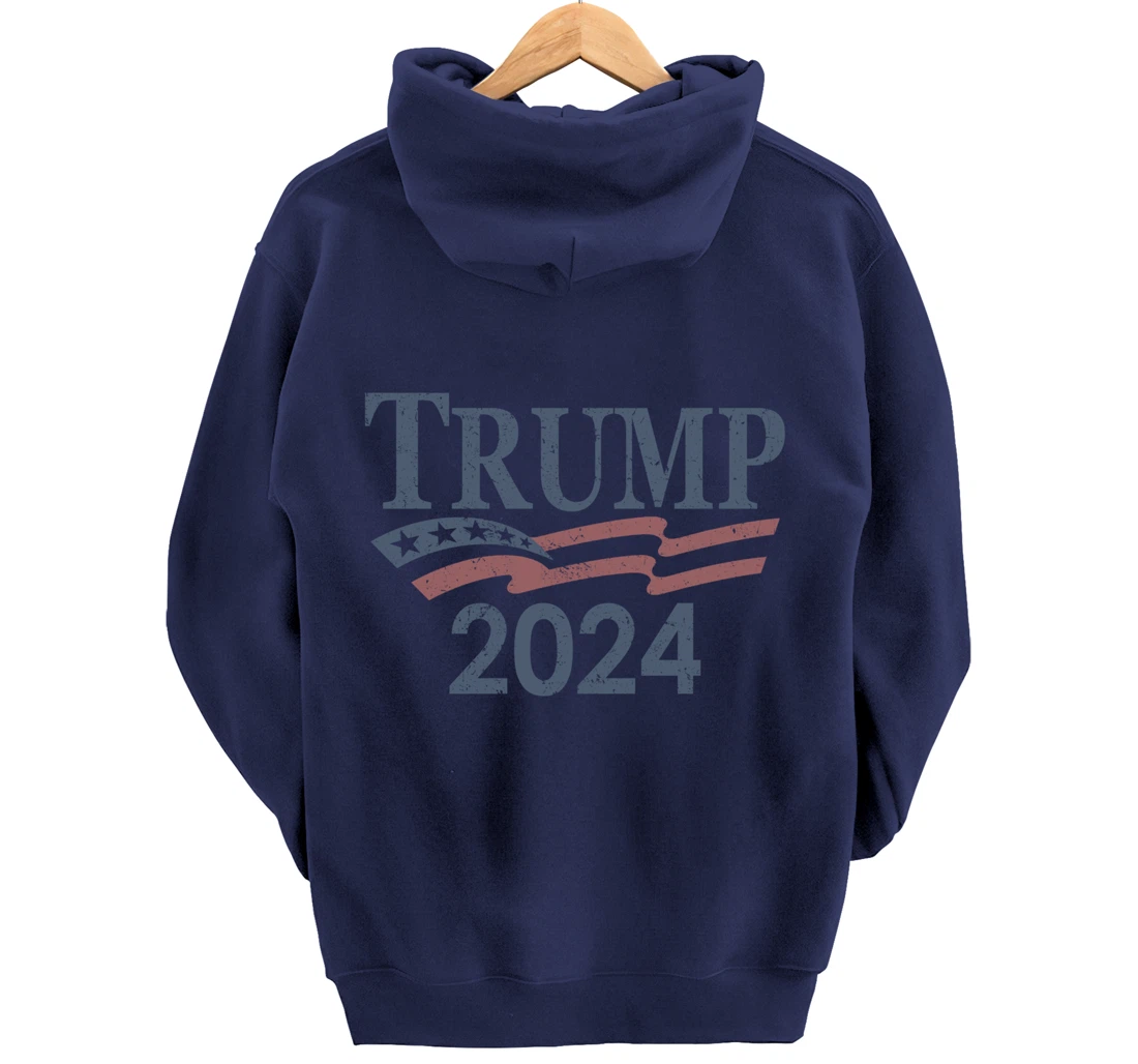 Vintage Trump 2024 Pullover Hoodie