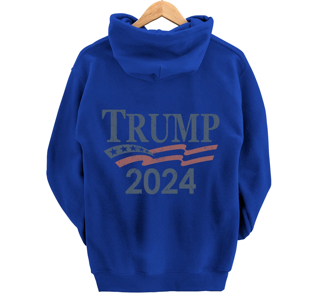 Vintage Trump 2024 Pullover Hoodie