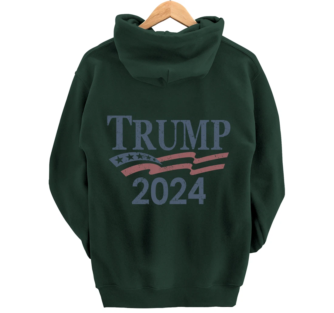 Vintage Trump 2024 Pullover Hoodie