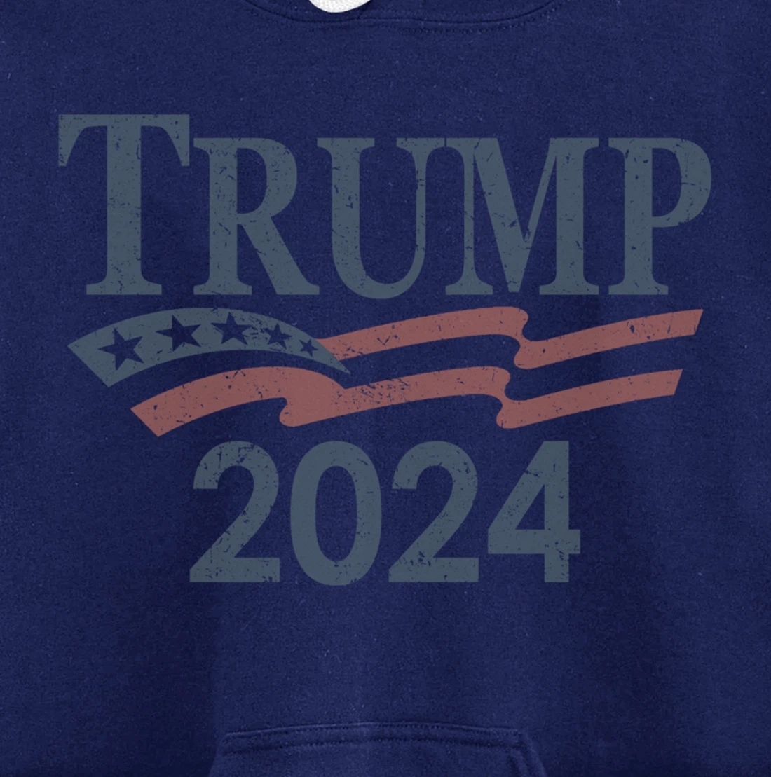 Vintage Trump 2024 Pullover Hoodie