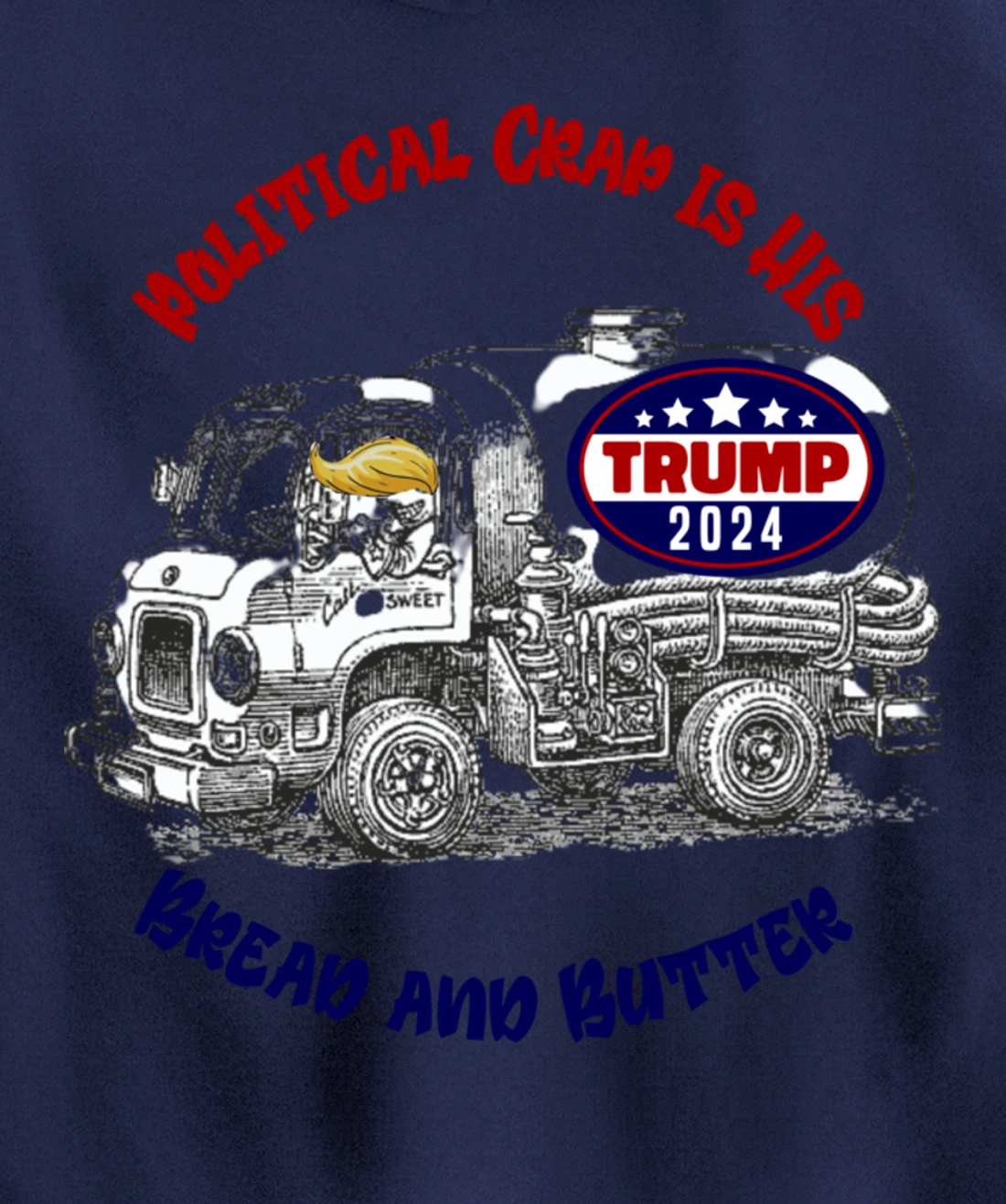 Funny Anti Biden Trump 2024 Pullover Hoodie