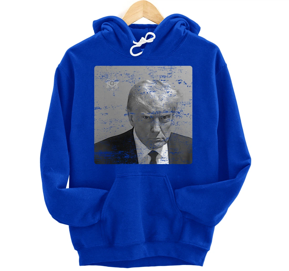 Donald Trump Mugshot Shirt Original Black and White Vintage Pullover Hoodie