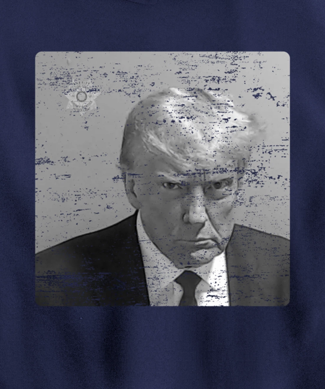 Donald Trump Mugshot Shirt Original Black and White Vintage Pullover Hoodie