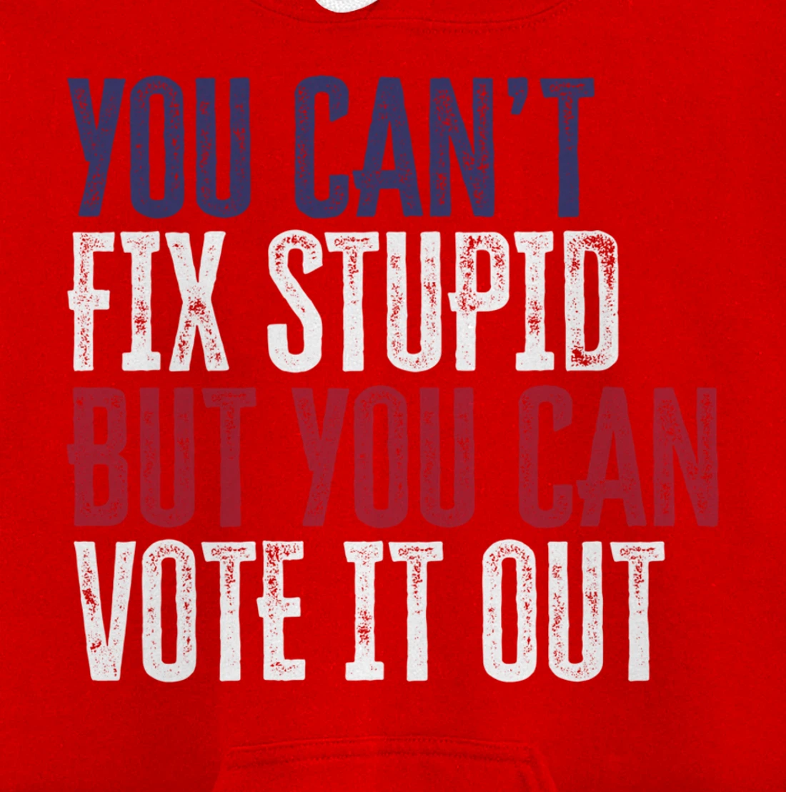 You Can't Fix Stupid But You Can Vote It Out | Anti Trump Pullover Hoodie