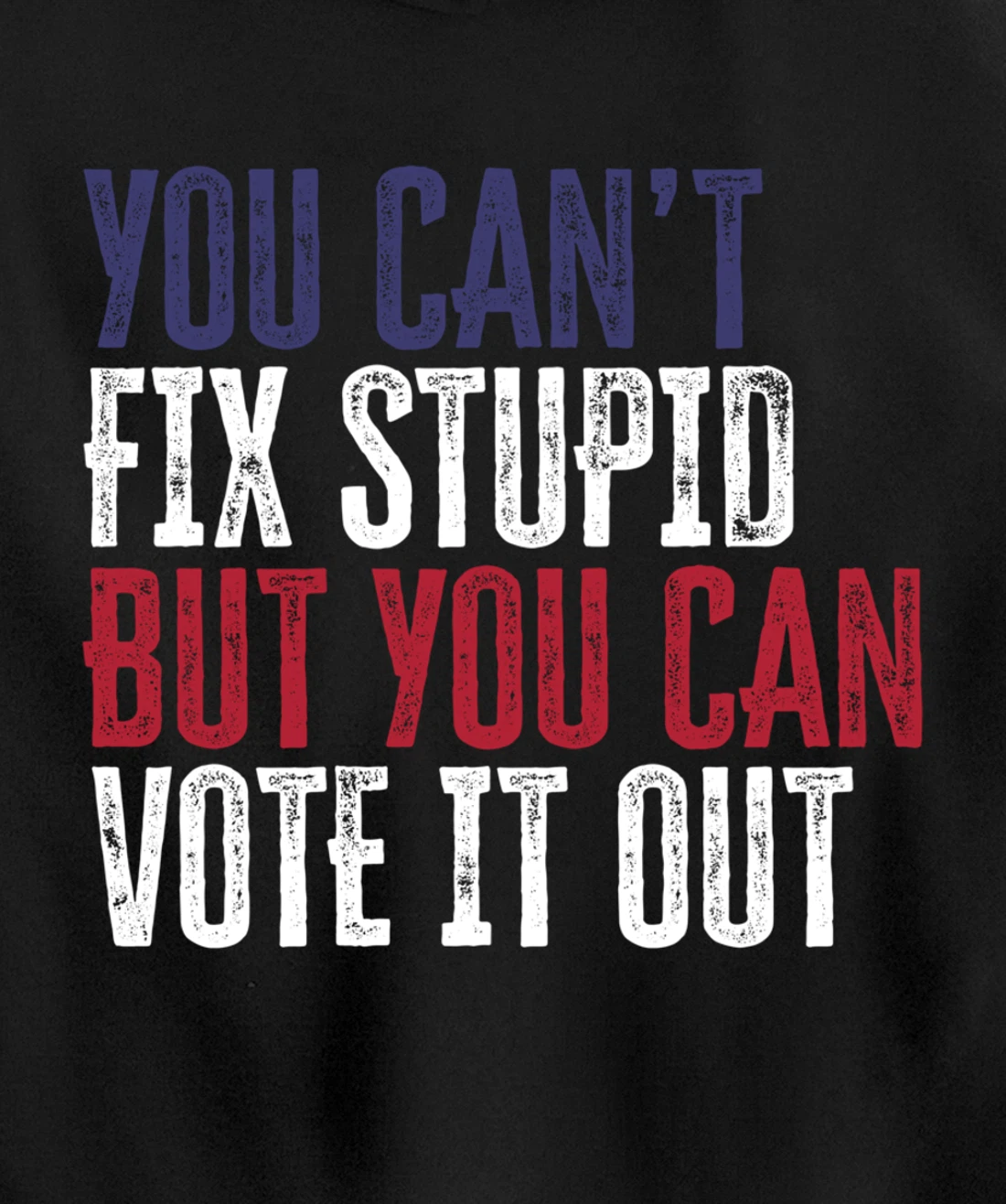 You Can't Fix Stupid But You Can Vote It Out | Anti Trump Pullover Hoodie