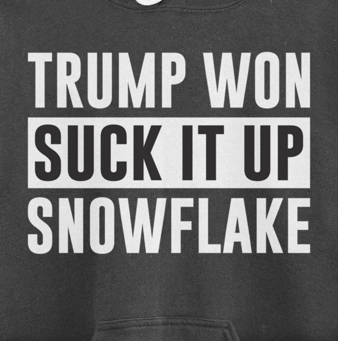 Trump Won - Suck It Up Snowflake - Pullover Hoodie